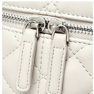 Exquisite Women's Genuine Leather Mini Bag with Gold Ball Chain