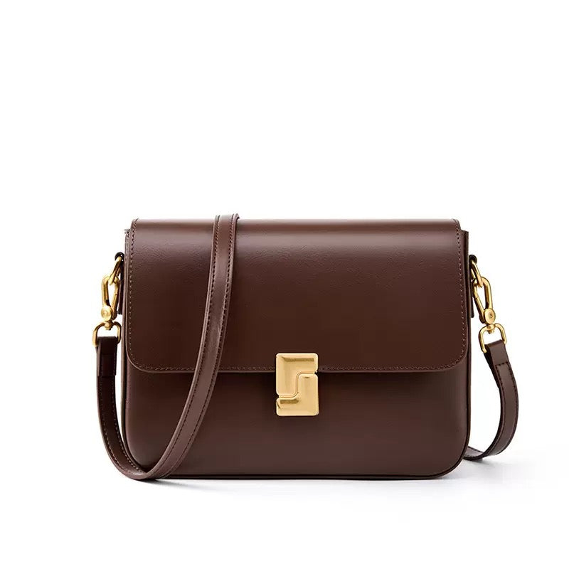 Women’s Genuine Leather Daily Commuter Shoulder Box Bag