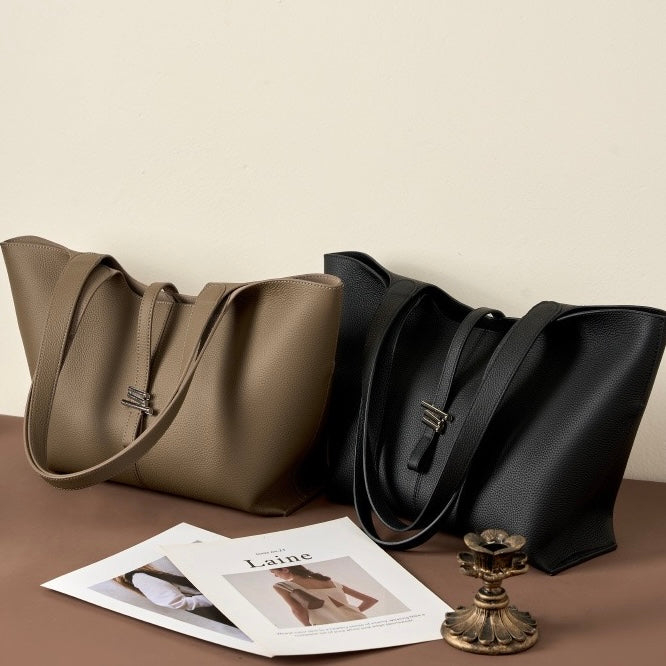 Women’s Genuine Leather Large Capacity Commuter Tote Bag
