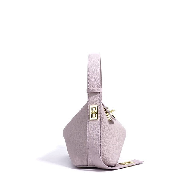 Women's Togo Leather Premium Crossbody Shoulder Dumpling Bag