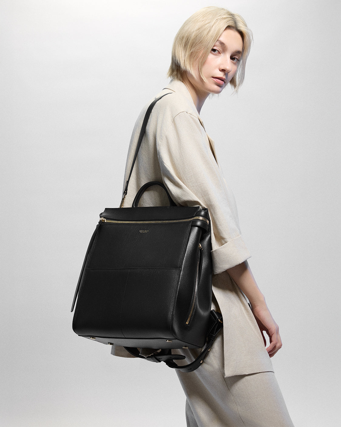 Harper Backpack Leather Midi