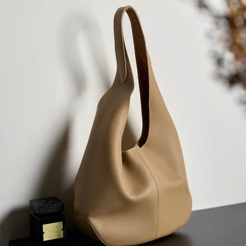 Korean Style Autumn Genuine Leather Tote Bag