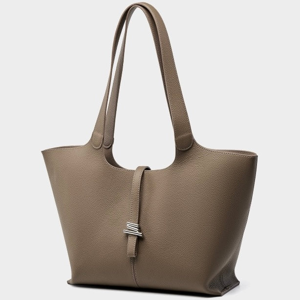 Women’s Genuine Leather Large Capacity Commuter Tote Bag
