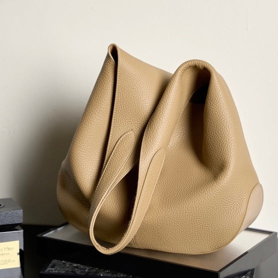Korean Style Autumn Genuine Leather Tote Bag