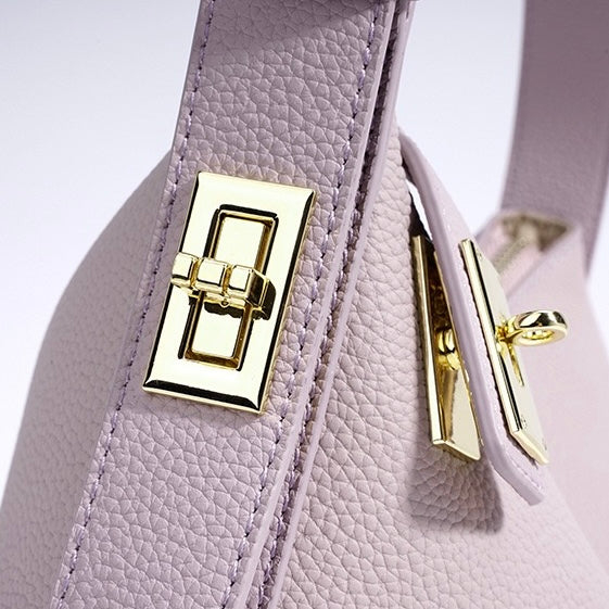 Women's Togo Leather Premium Crossbody Shoulder Dumpling Bag