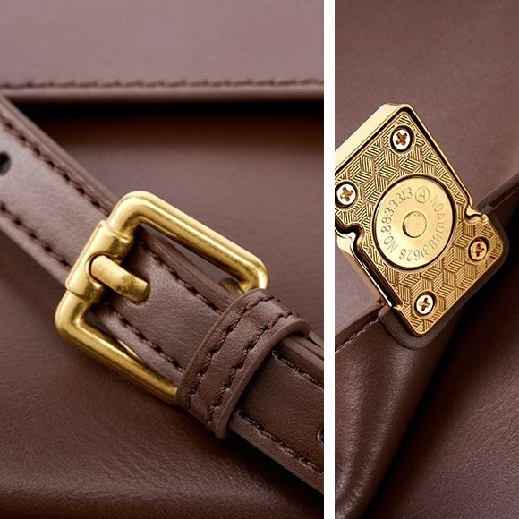 Women’s Genuine Leather Daily Commuter Shoulder Box Bag