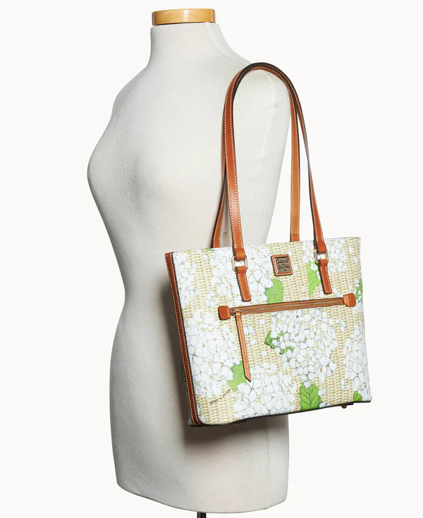 Hydrangea Basketweave Shopper