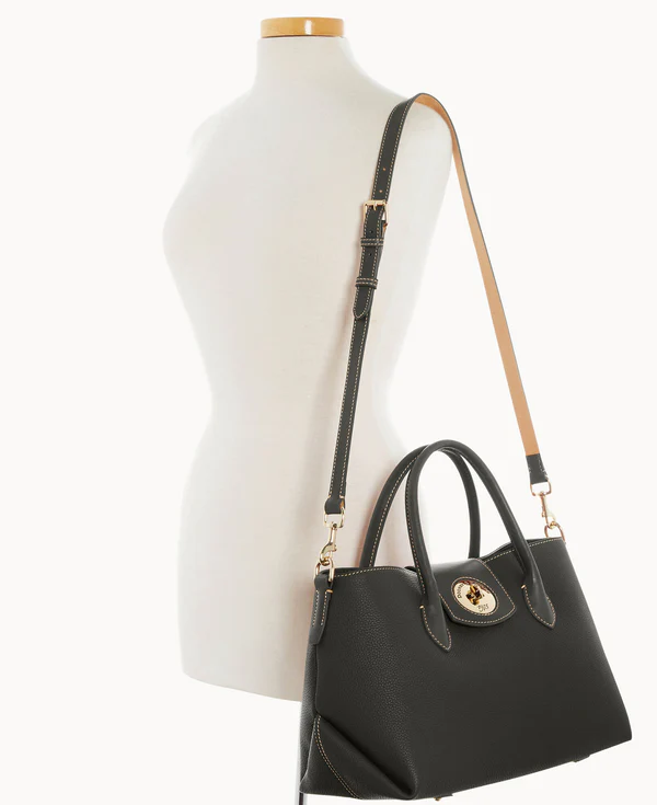 Pebble Turnlock Handle Tote 30