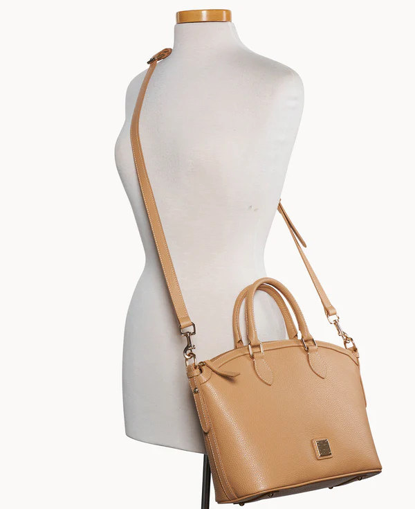 Lucca Leather Domed Satchel