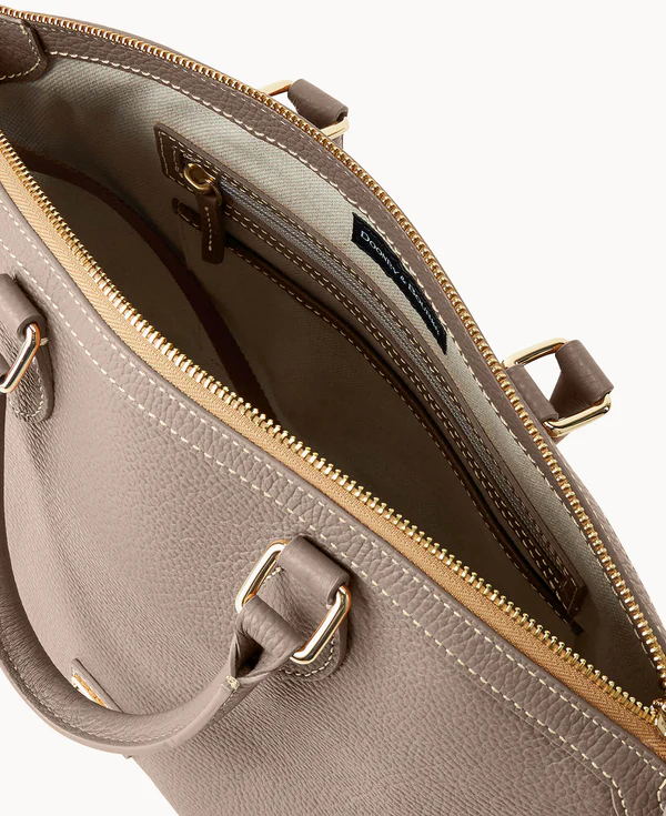 Lucca Leather Domed Satchel