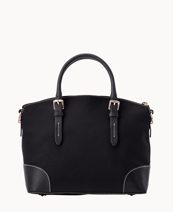 Pebble Grain Domed Satchel