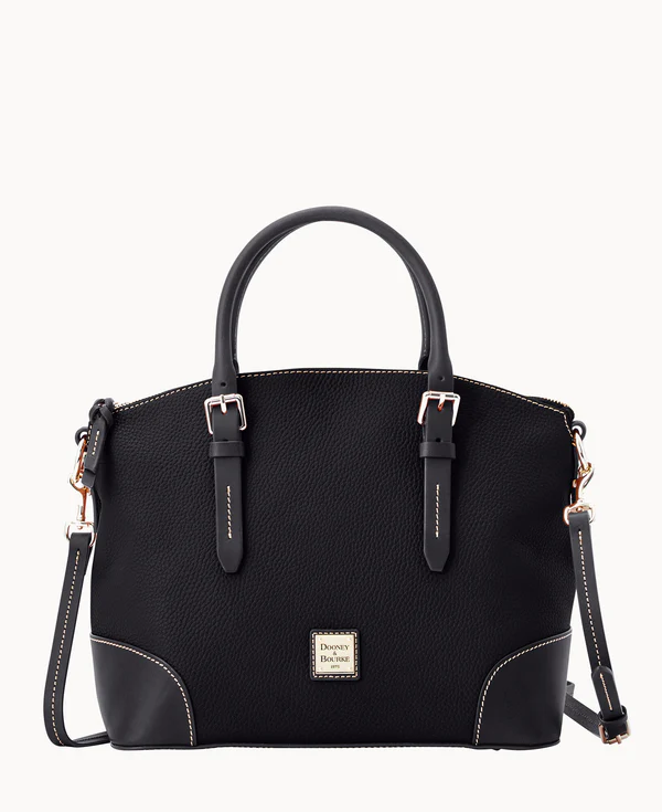 Pebble Grain Domed Satchel