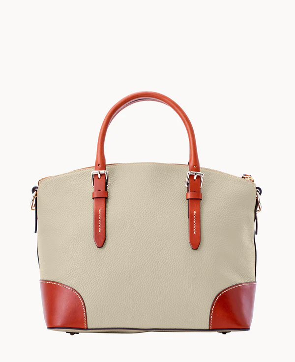 Pebble Grain Domed Satchel