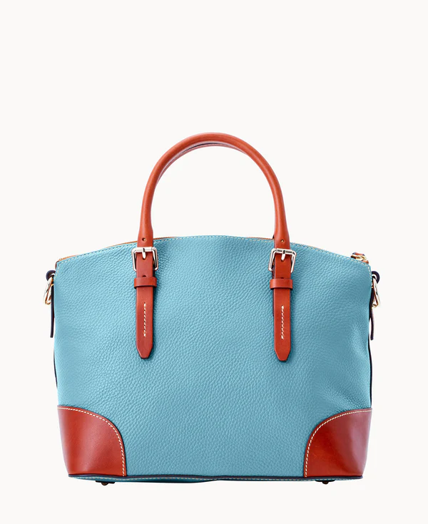 Pebble Grain Domed Satchel