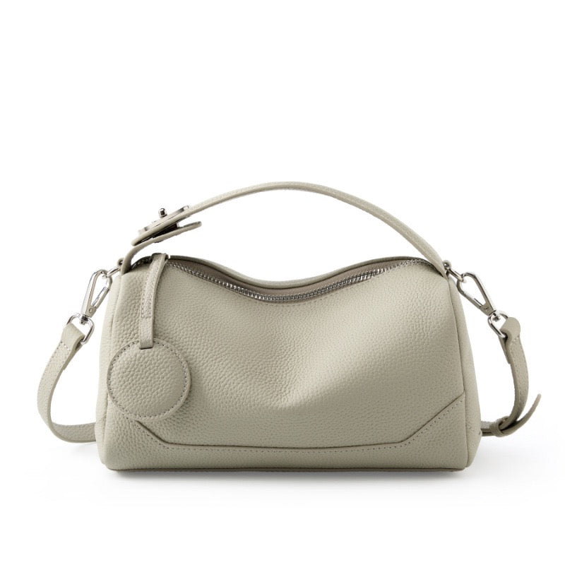Women's Genuine Leather Boston Bag