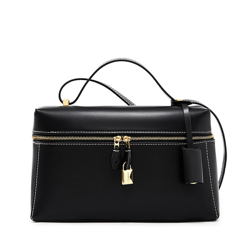 Women's Genuine Leather Crossbody Bucket Bag