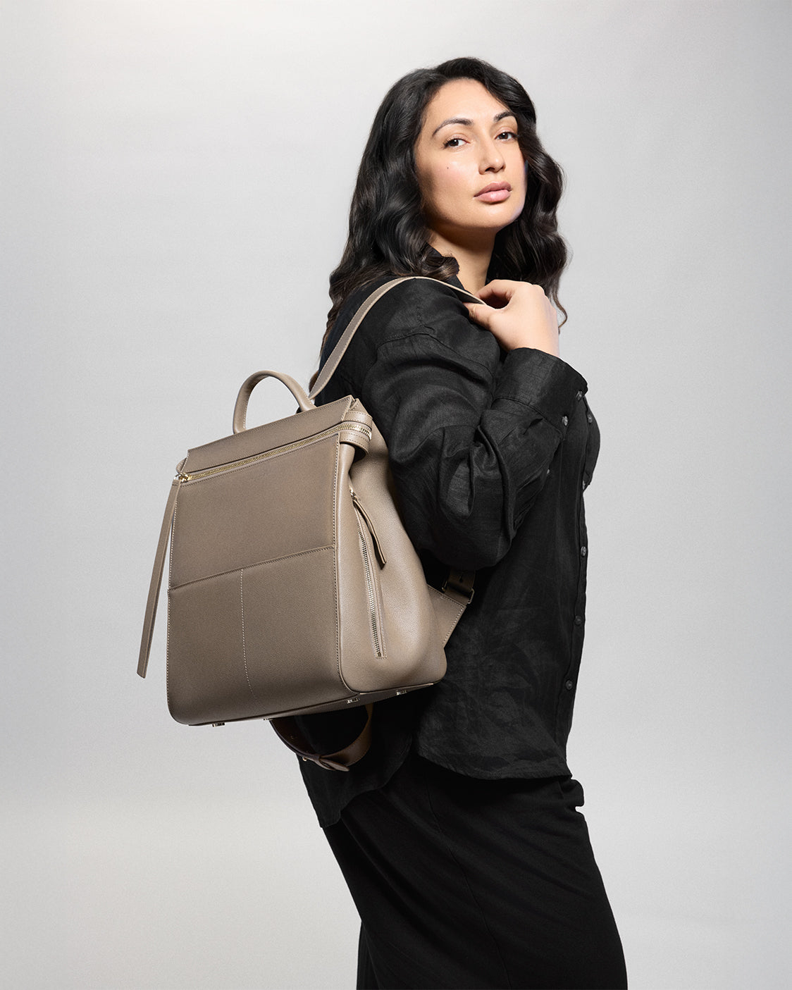 Harper Backpack Leather Midi
