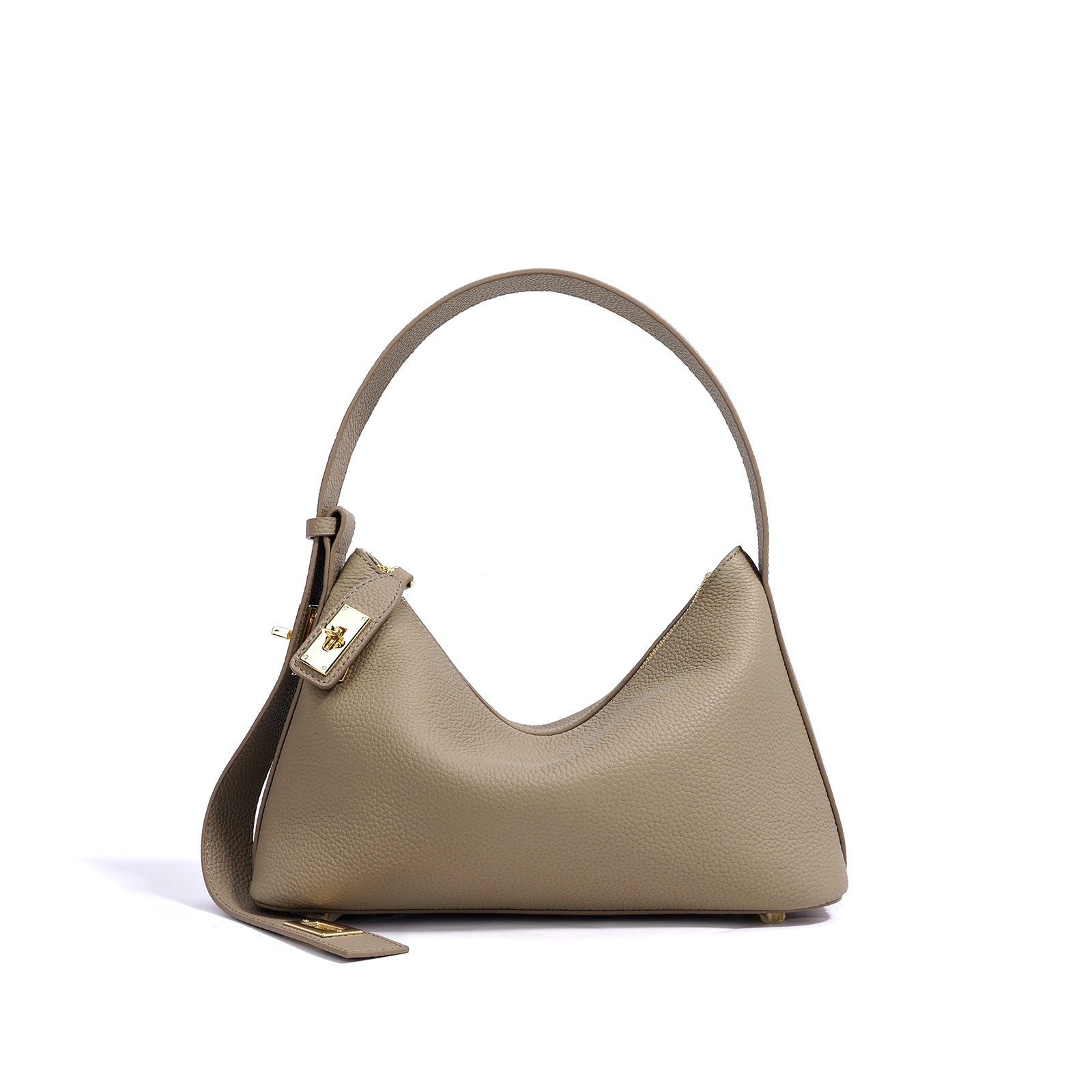 Women's Togo Leather Premium Crossbody Shoulder Dumpling Bag