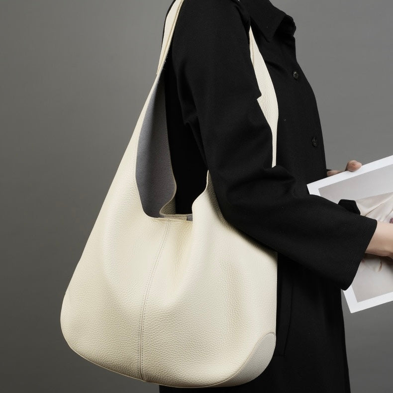 Korean Style Autumn Genuine Leather Tote Bag