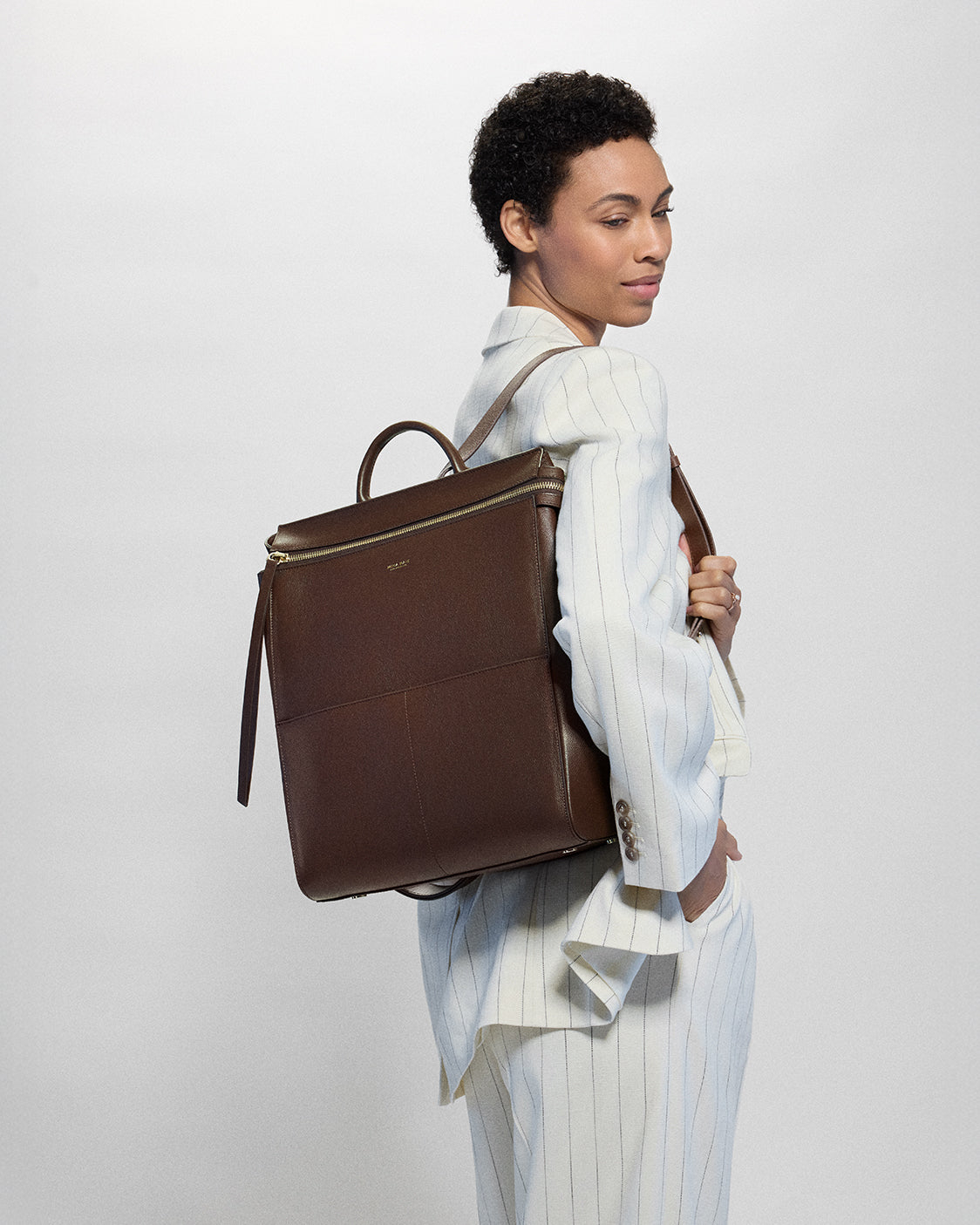 Harper Backpack Leather Full