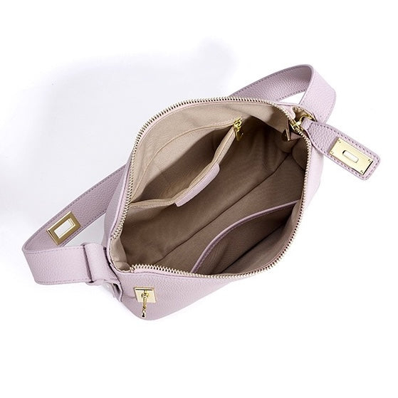 Women's Togo Leather Premium Crossbody Shoulder Dumpling Bag