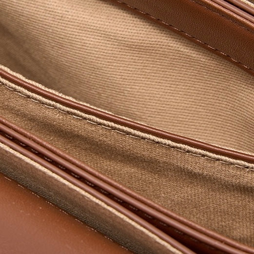Luxury Minimalist Women's Genuine Leather Shoulder Crossbody Bag