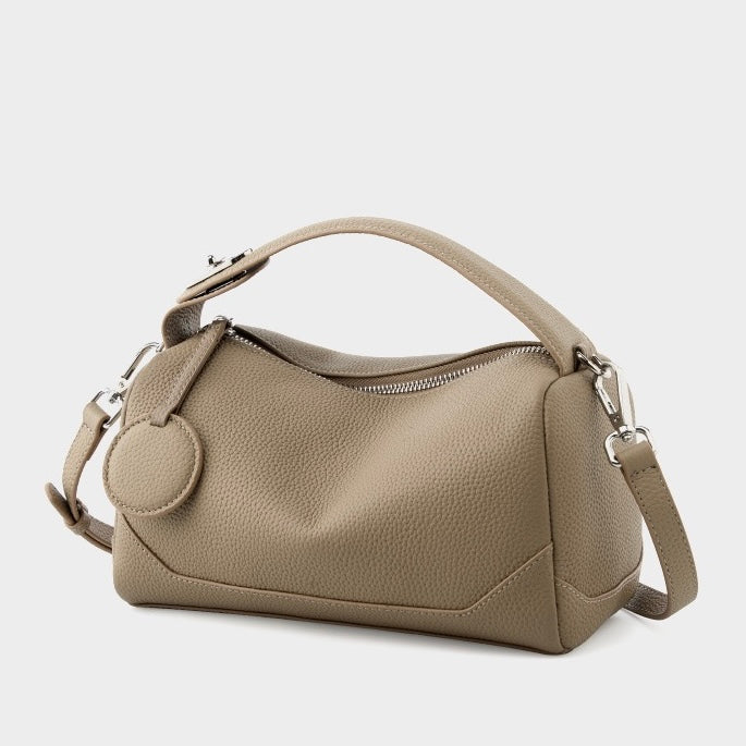 Women's Genuine Leather Boston Bag