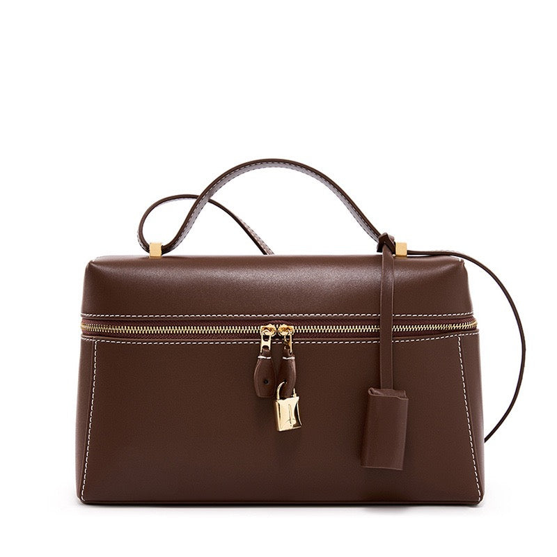 Women's Genuine Leather Crossbody Bucket Bag