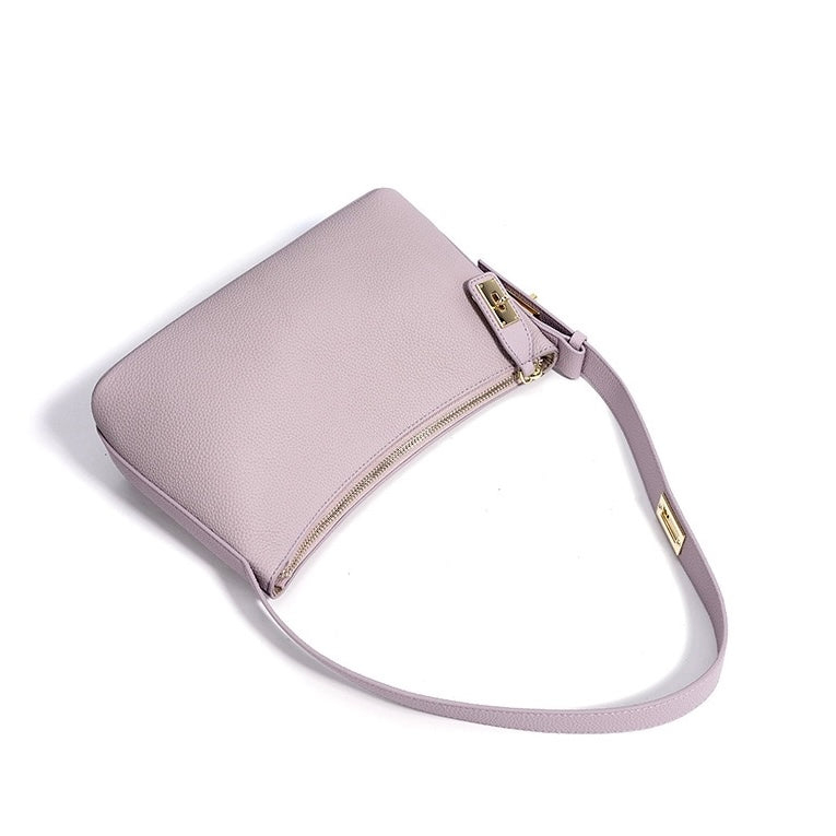 Women's Togo Leather Premium Crossbody Shoulder Dumpling Bag
