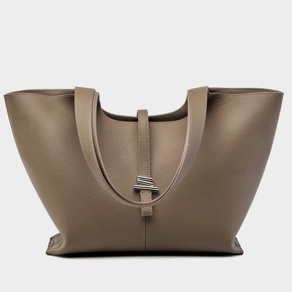 Women’s Genuine Leather Large Capacity Commuter Tote Bag
