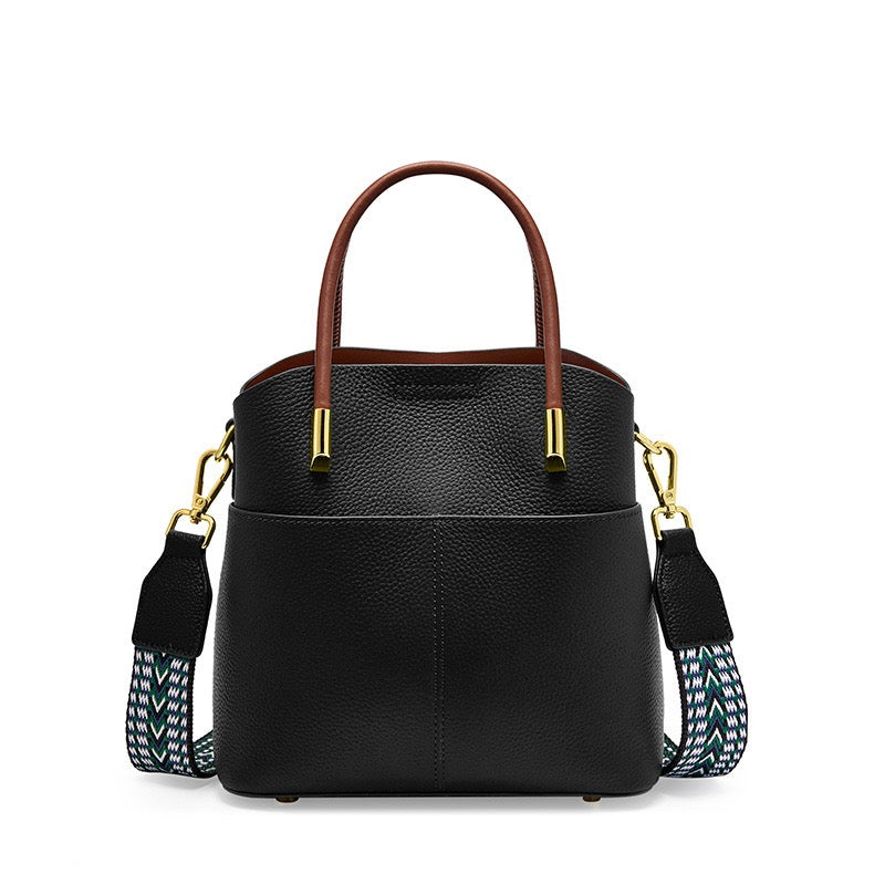 Elegant Women's Genuine Leather Ladies Crossbody Handbag