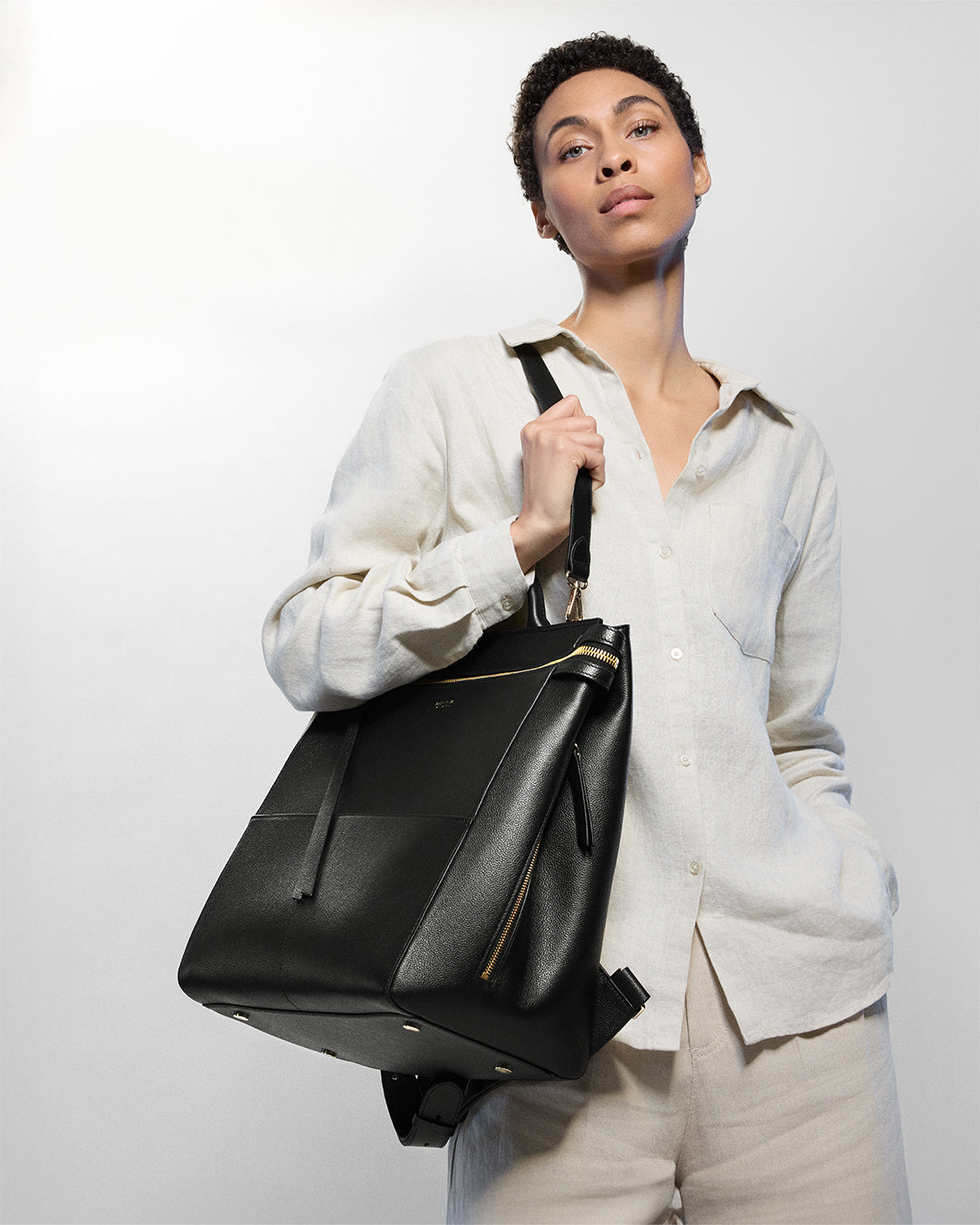 Harper Backpack Leather Full