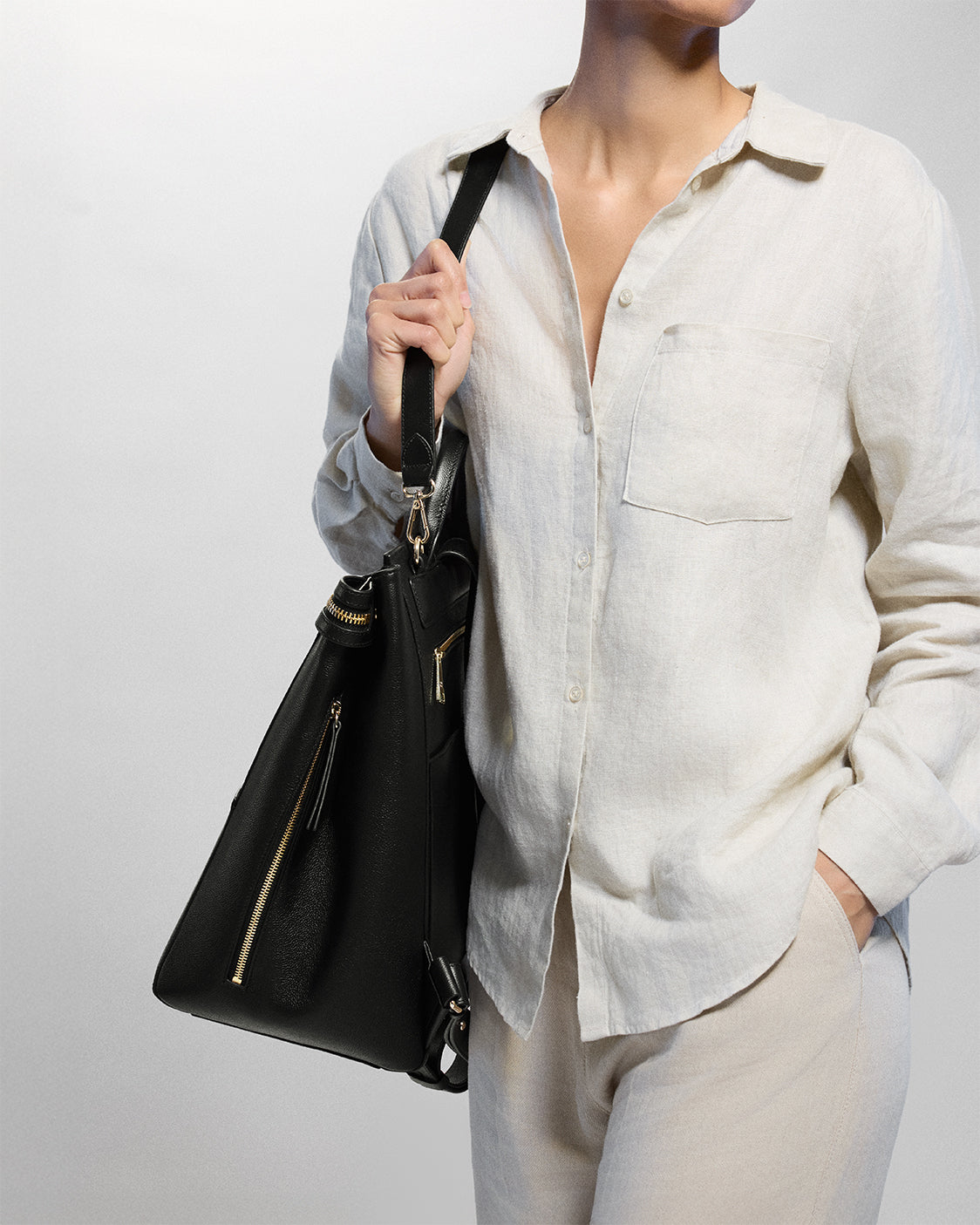 Harper Backpack Leather Full