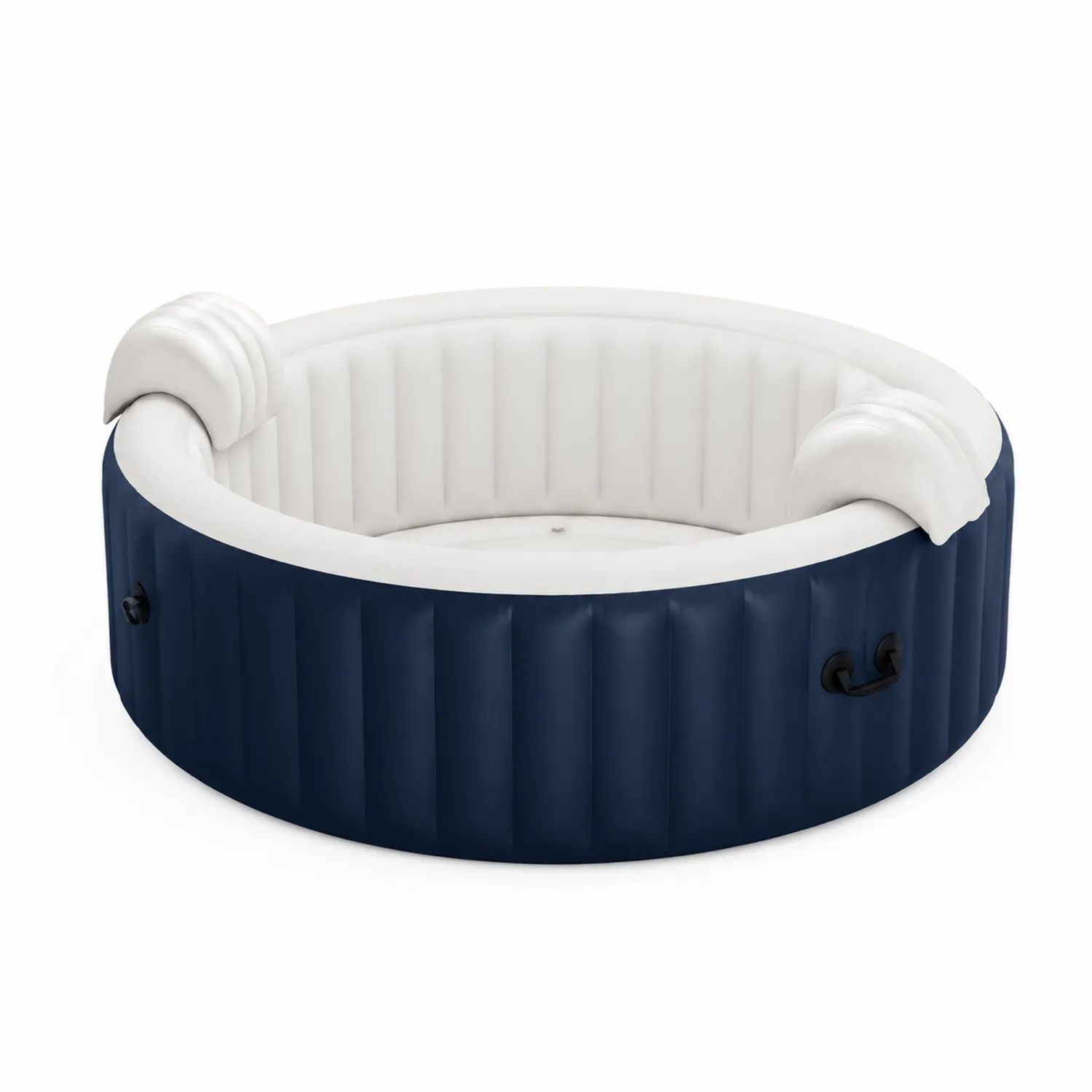 Vasca Idromassaggio Gonfiabile Rotonda in PVC Blu e Bianco