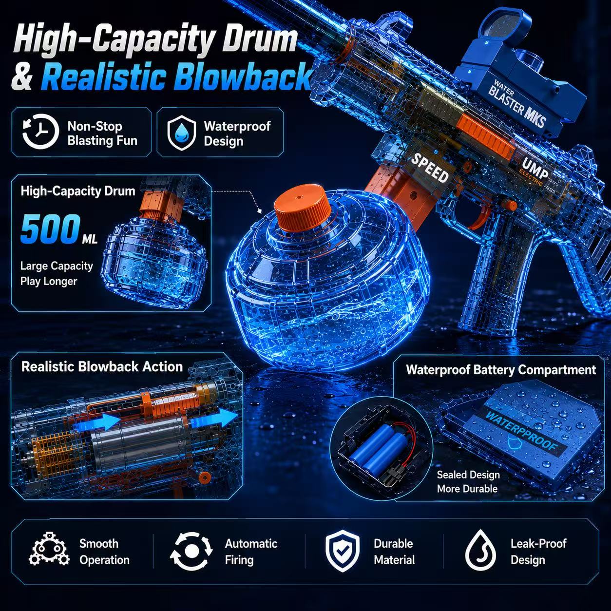 HydroArmory Electric Water Rifle