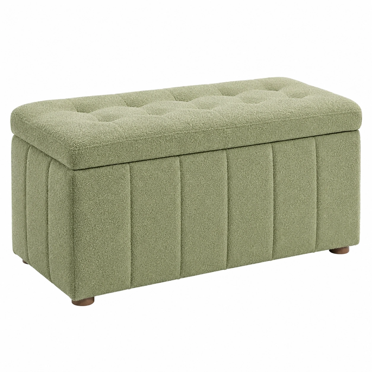 Banco Ottoman Verde Tapizado-patiolora