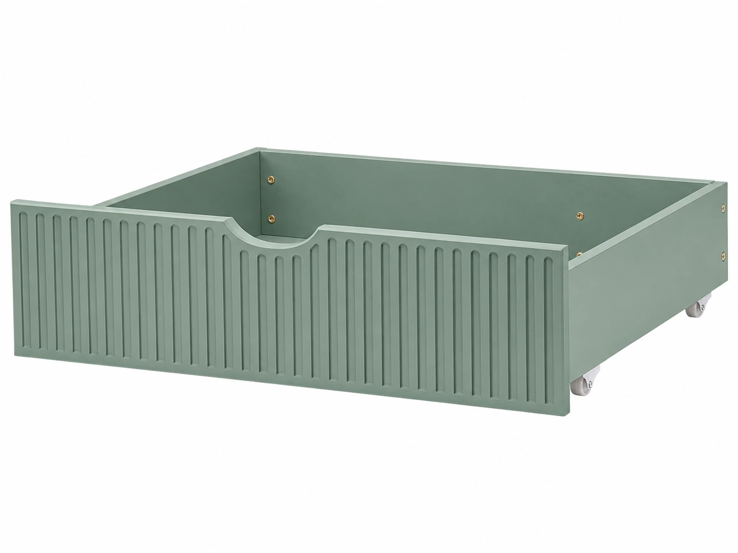 Cajon Bajo Verde Sage con Ruedas-patiolora