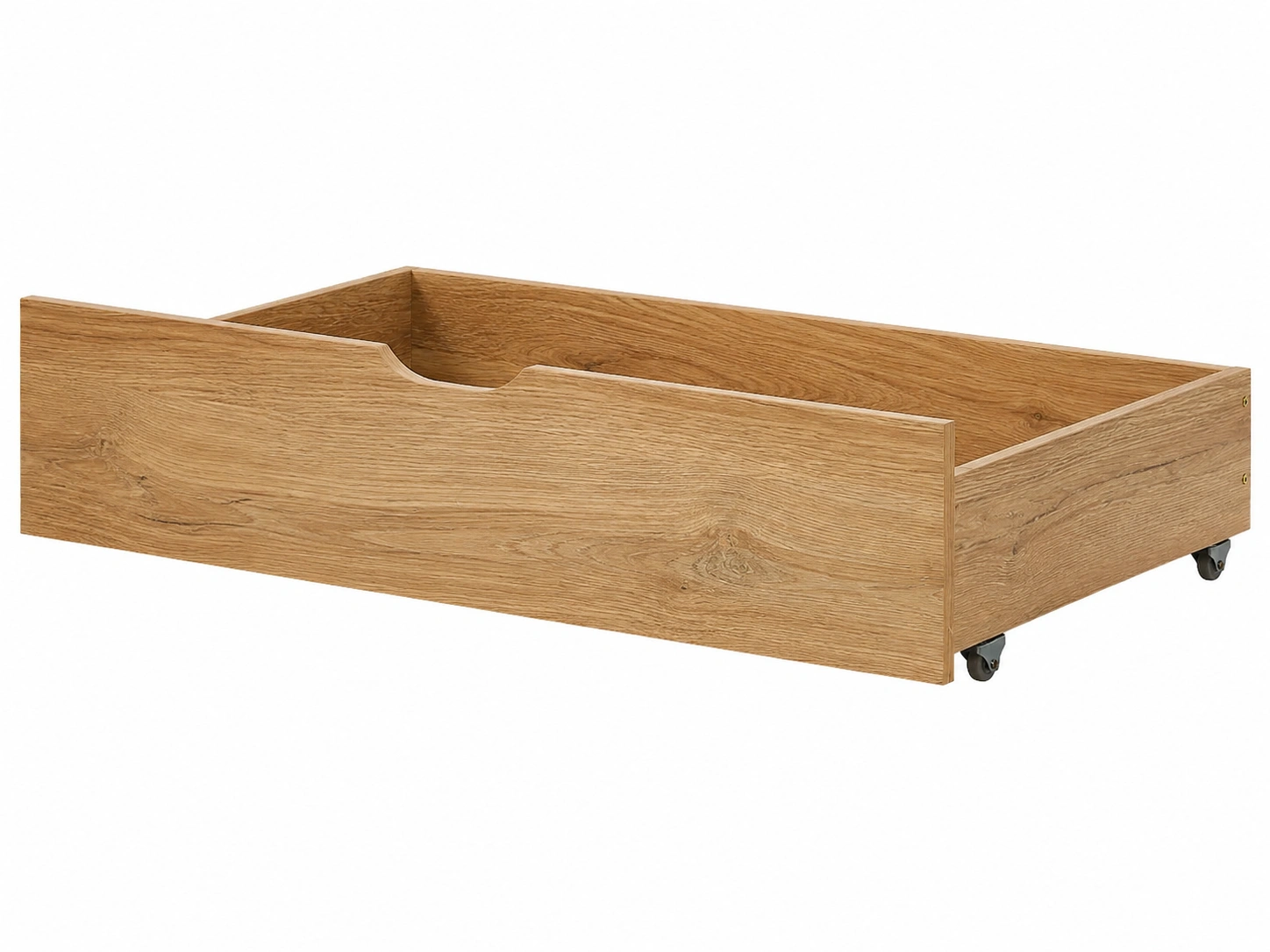Cajon Bajo Roble Natural con Ruedas-patiolora
