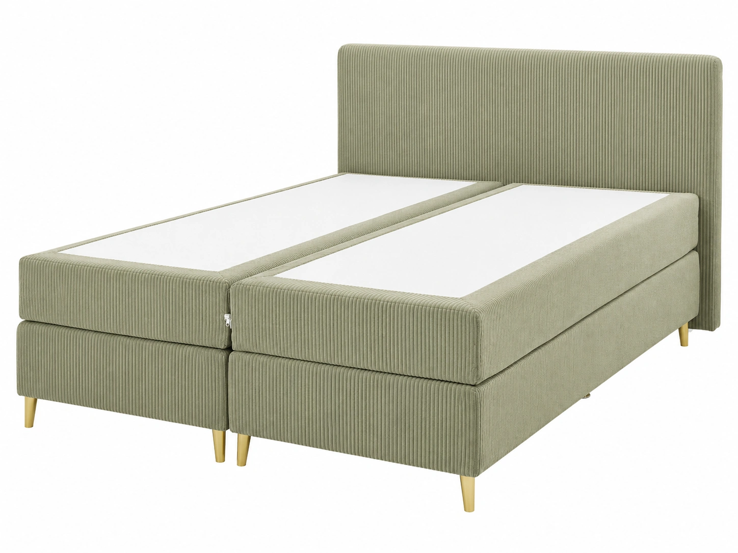 Cama Boxspring Verde Claro Minimalista-patiolora