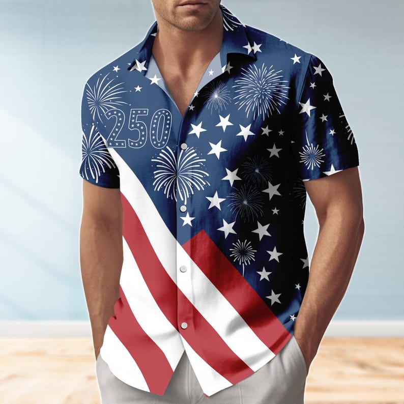 USA 250th Anniversary 1776-2026 Bald Eagle Patriotic Golf Polo Shirt | American Flag Short Sleeve Polo