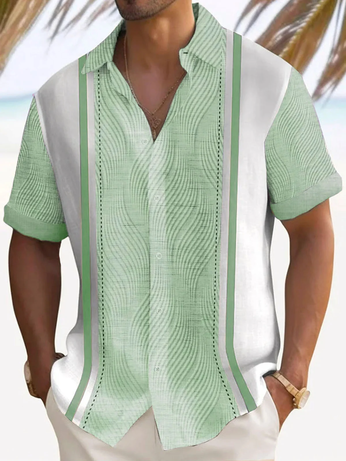 Cargks®Retro Men's Button Pocket Short Sleeve Shirt