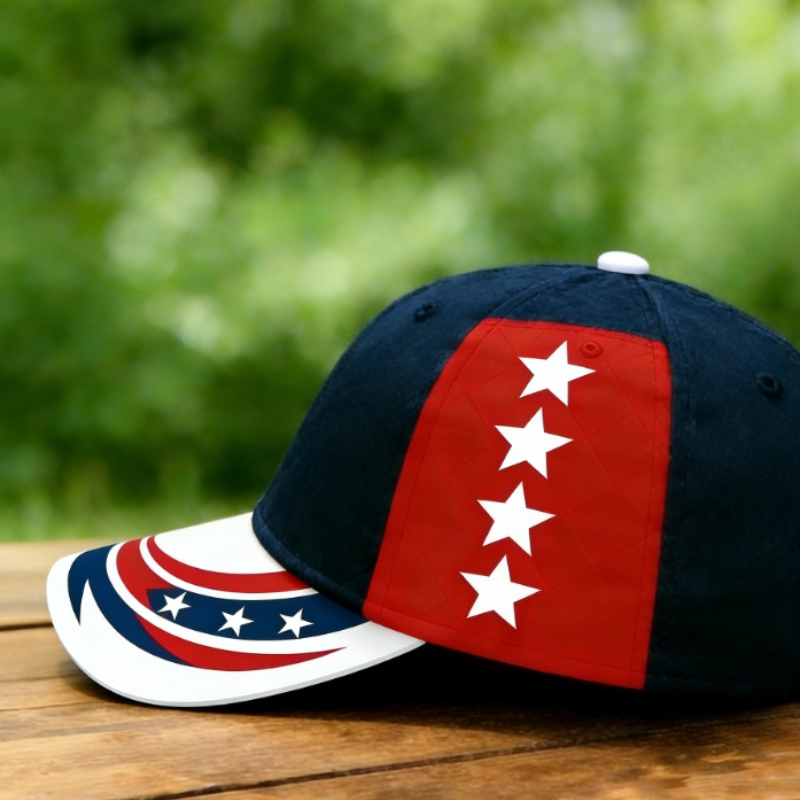 America 1776-2026 250th Anniversary Patriotic Eagle Baseball Cap, USA Flag & Star Print Adjustable Hat