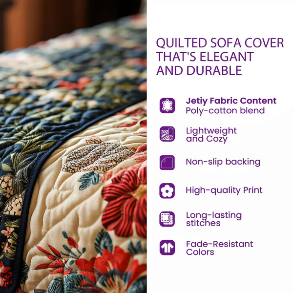 Holiday Glow Quilted Sofa Cover GFTOTP13796   