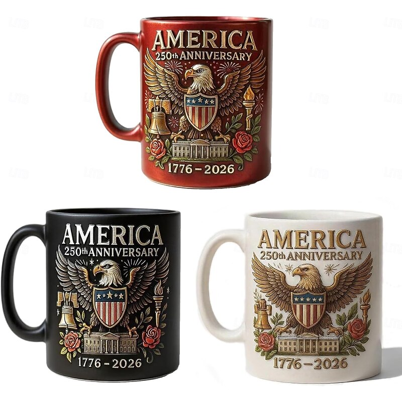 “We the People” Patriotic Independence Day Gift Set: 250th Anniversary of the United States of America Bottle and Glass Set
