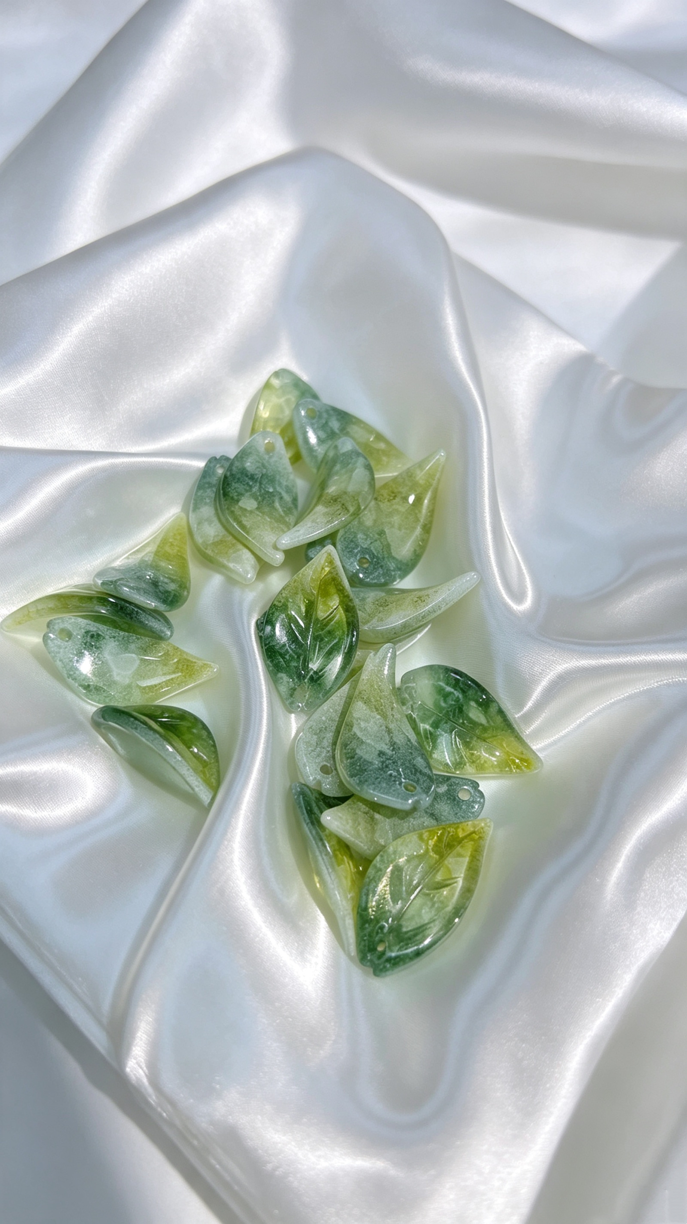 glass leaves