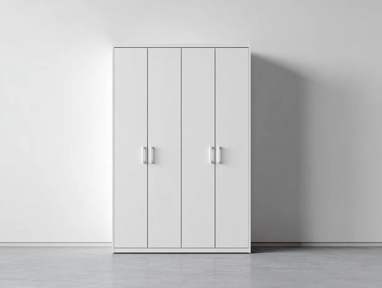 Kleiderschränke mit vier Türen - MDF - 176x56x200 cm - Weiß - Modernes Design-Sadiiohaven
