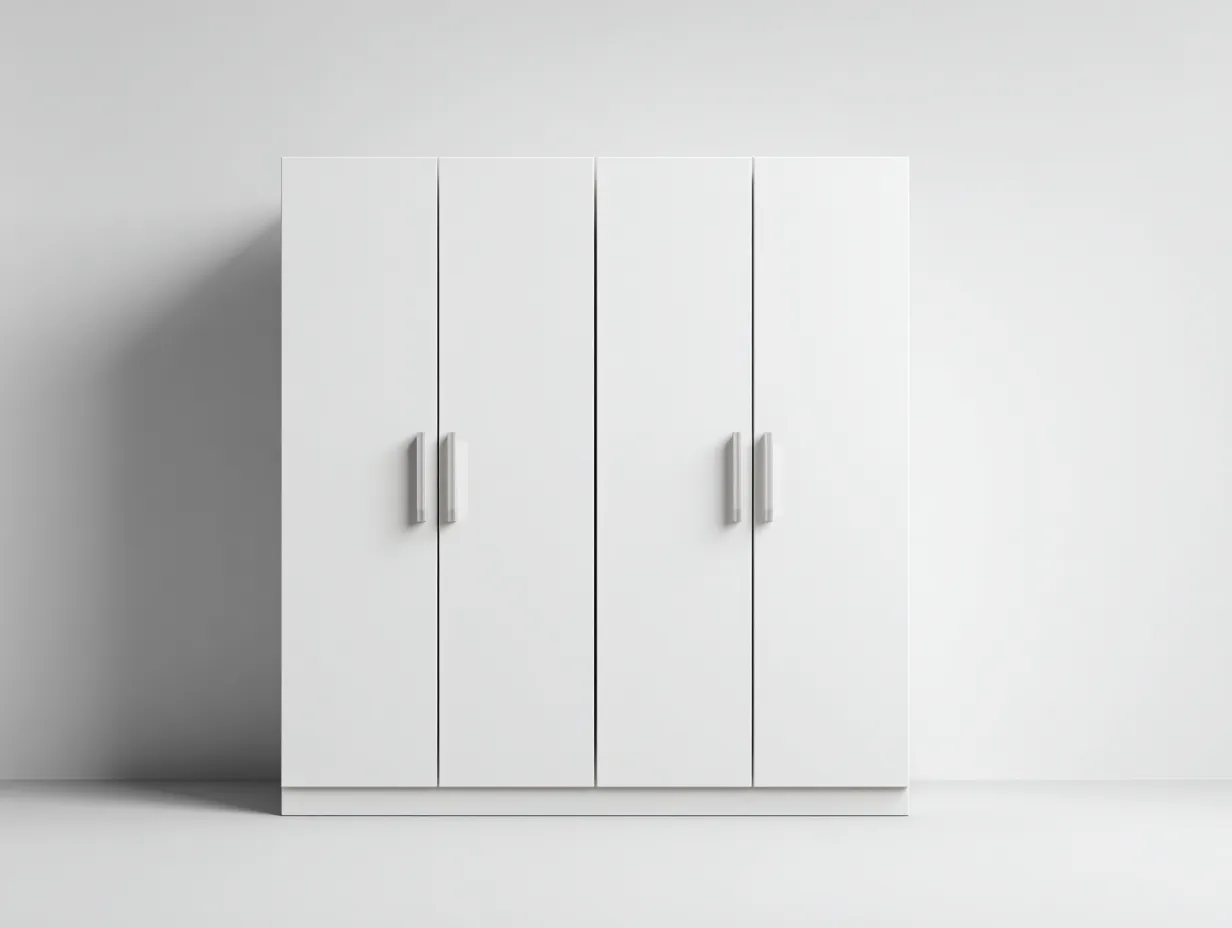 Kleiderschränke mit vier Türen - MDF - 178x57x202 cm - Weiß - Modernes Design-Sadiiohaven