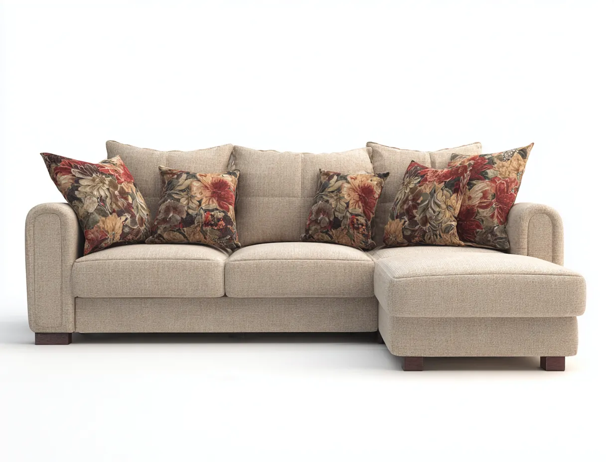 Ecksofa-Stoff-262x165x89 cm-Beige-Klassisches Design-Sadiiohaven