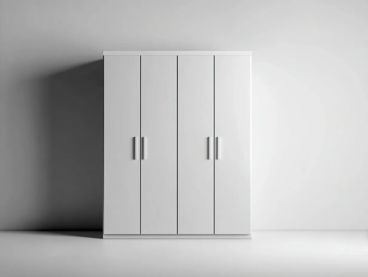 Kleiderschränke mit vier Türen - MDF - 172x58x198 cm - Weiß - Modernes Design-Sadiiohaven