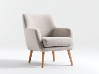 Fauteuil tissu bois 72x75x82 cm - beige - design moderne - adapté au salon-Soliniahouse